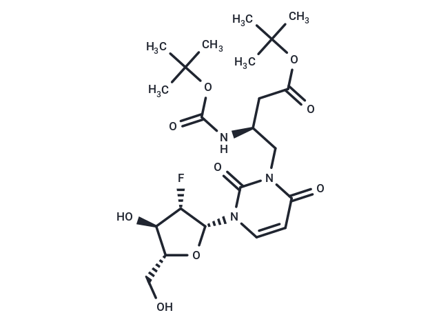 2'-Deoxy-2'-fluoro-N3-(2S)-[2-(tert-butoxy-carbo nyl)-amino-3-carbonyl]propyl-beta-D-arabinouridine