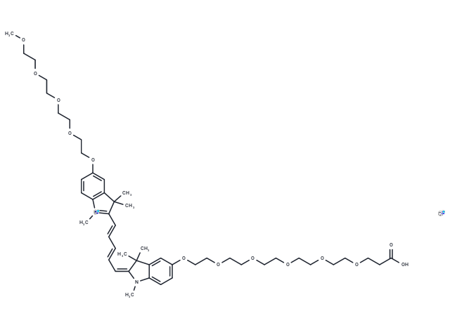 N-methyl-N'-methyl-O-(m-PEG4)-O'-(acid-PEG5)-Cy5