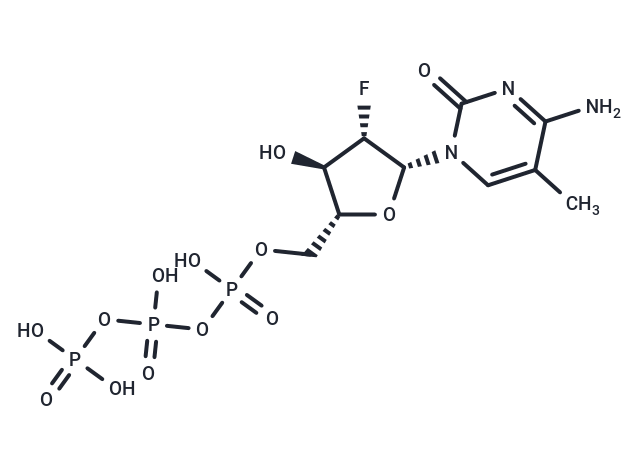 2’-Deoxy-2’-fluoro-5-methyl-araobinocytidine  5’-triphosphate triethyl ammonium salt（79570-62-0 free base)