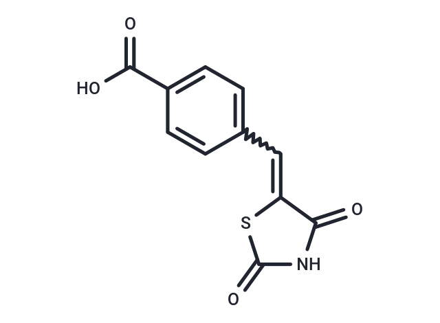 4-[(2,4-dioxo-1,3-thiazolidin-5-ylidene)methyl]benzoic acid