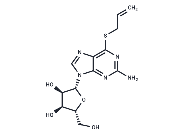 2-Amino-6-allylthio-9-(beta-D-ribofuranosyl)-9H-purine