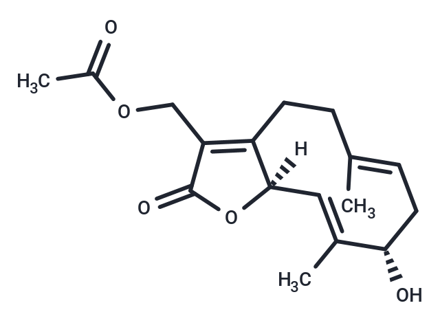 13-Acetoxy-3beta-hydroxygermacra-1(10)E,4E,7(11)-trien-12,6alpha-olide