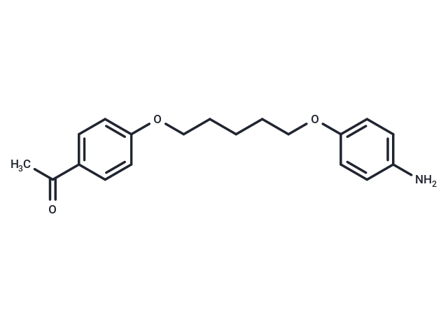 Acetophenone, 4'-(5-(p-aminophenoxy)pentyloxy)-