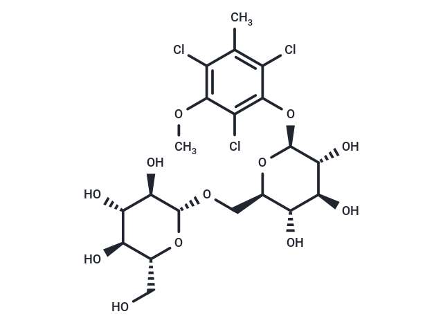 2,4,6-Trichlorol-3-methyl-5-methoxy-phenol 1-O-β-d-glucopyranosyl-(1 → 6)-β-d-glucopyranoside