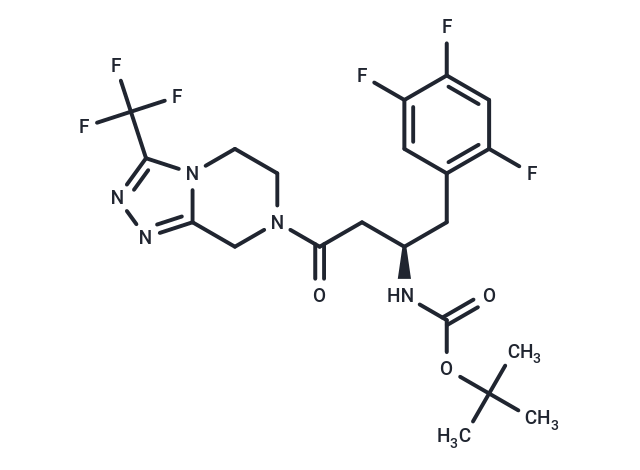 (R)-tert-Butyl (4-oxo-4-(3-(trifluoromethyl)-5,6-dihydro-[1,2,4]triazolo[4,3-a]pyrazin-7(8H)-yl)-1-(2,4,5-trifluorophenyl)butan-2-yl)carbamate