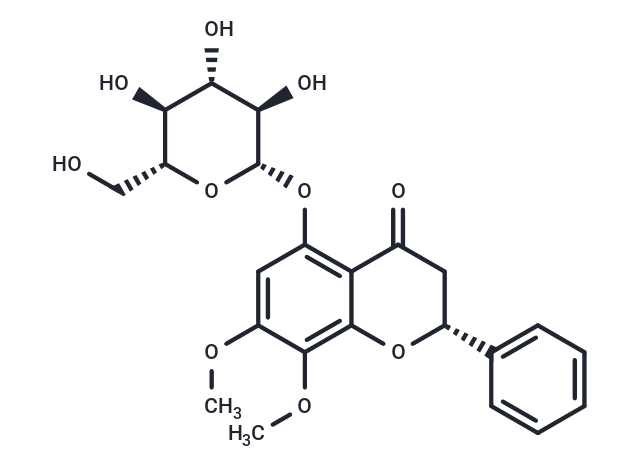 5-Hydroxy-7,8-dimethoxy (2R)-flavanone-5-O-beta-D-glucopyranoside