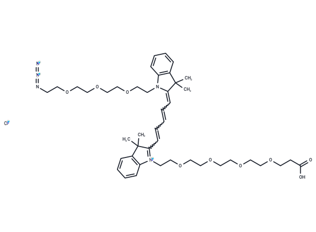 N-(Azide-PEG3)-N'-(PEG4-acid)-Cy5