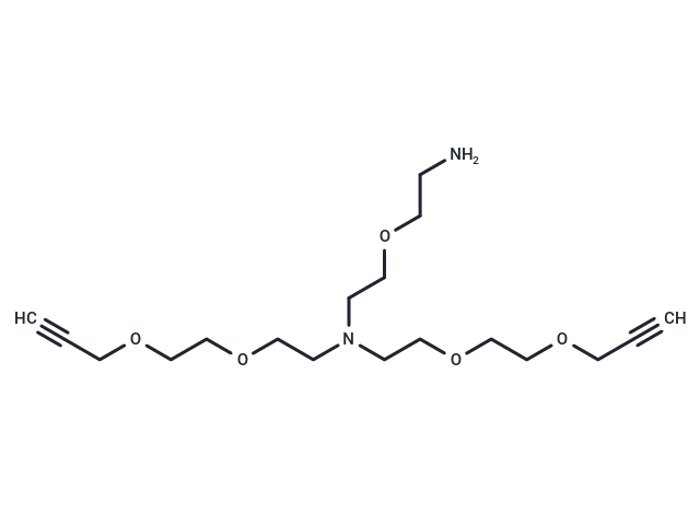 N-(Amino-PEG1)-N-bis(PEG2-propargyl)