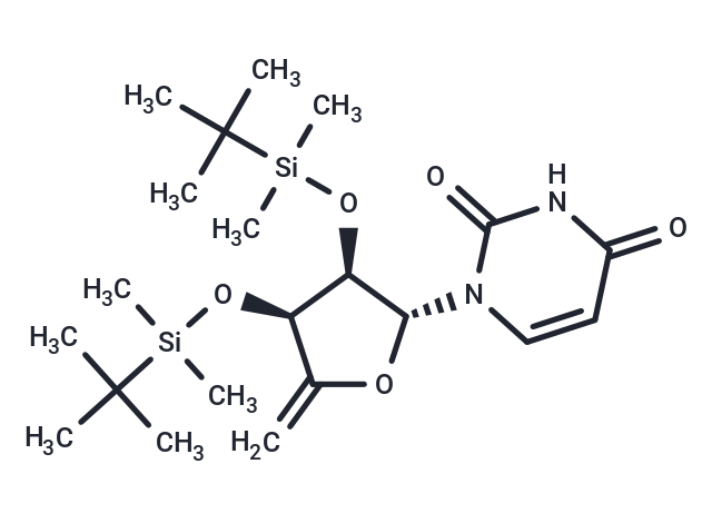 2’,3’-Bis(O-t-butyldimethylsilyl)-4’,5’-Didehydro-5’-deoxyuridine