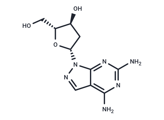 2-Amino-8-aza-7-deoxy-2’-deoxyadenosine