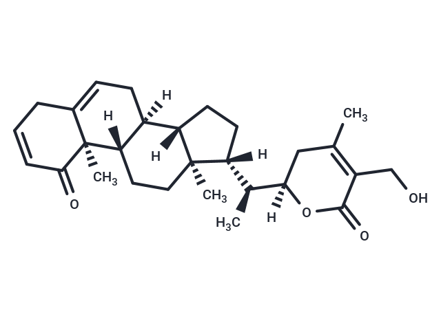 (22R)-27-Hydroxy-1-oxowitha-2,5,24-trienolide