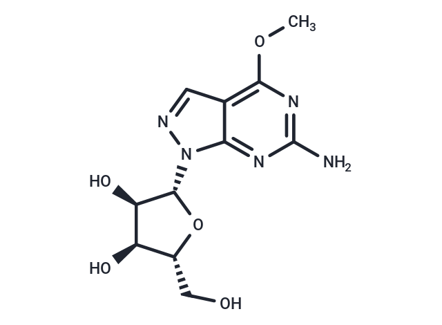6-Amino-4-methoxy-1-(b-D-ribofuranosyl)-1H-pyrazolo[3,4-d]pyrimidine