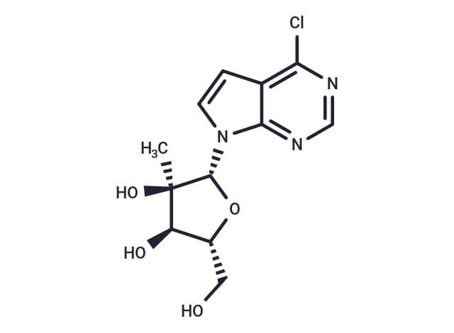 4-Chloro-7-(2-b-C-methyl-β-D-ribofuranosyl)-7H-pyrrolo[2,3-d]   pyrimidine