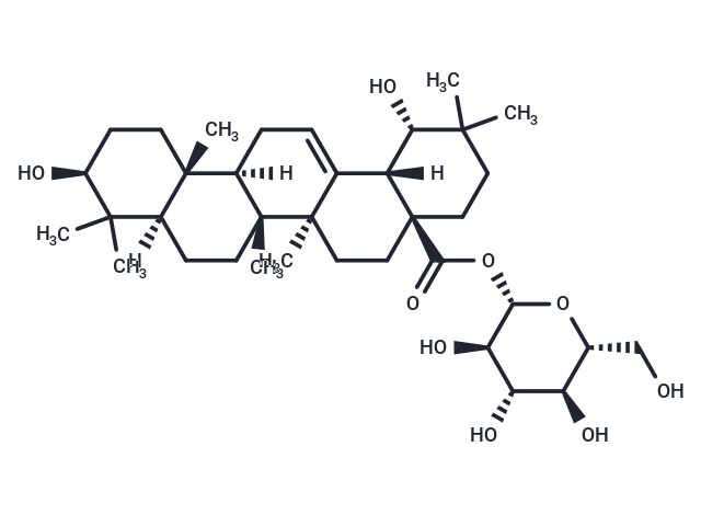 Siaresinolic acid 28-O-β-D-glucopyranosyl ester