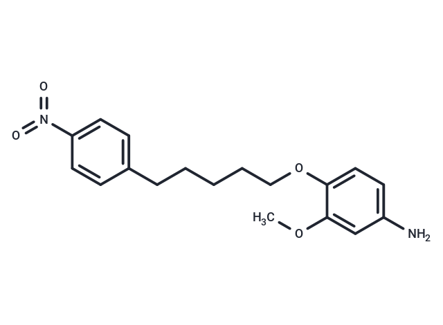 m-Anisidine, 4-((5-(p-nitrophenyl)pentyl)oxy)-