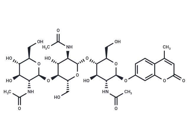 4-Methylumbelliferyl-β-D-N,N',N''-Triacetylchitotrioside