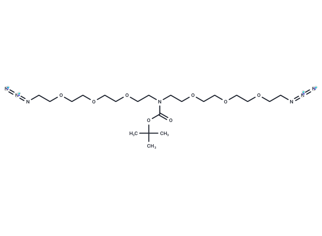 N-Boc-N-bis(PEG3-azide)