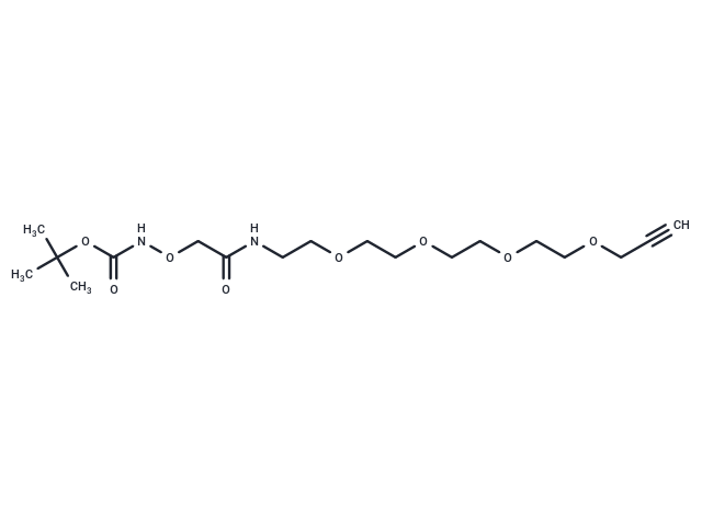 Boc-aminooxy-amide-PEG4-propargyl
