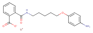 Phthalamic acid, N-(5-(p-aminophenoxy)pentyl)-, lithium salt