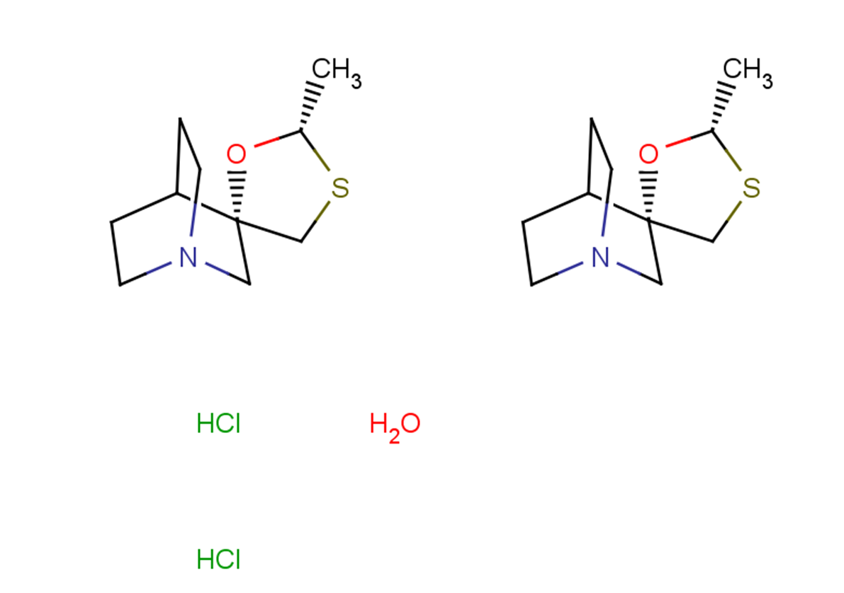 (+)-Cevimeline hydrochloride hemihydrate