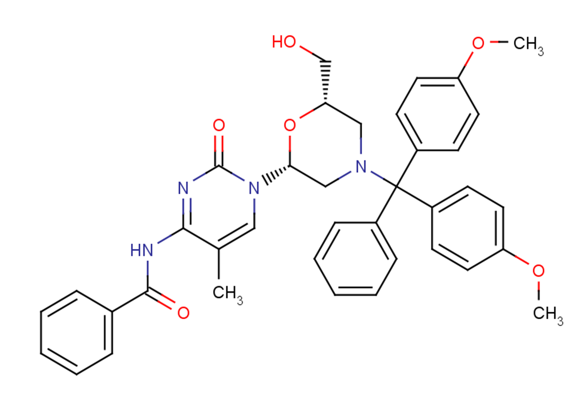 N4-Benzoyl-7'-OH-N-DMTr morpholino 5-methyl cytosine