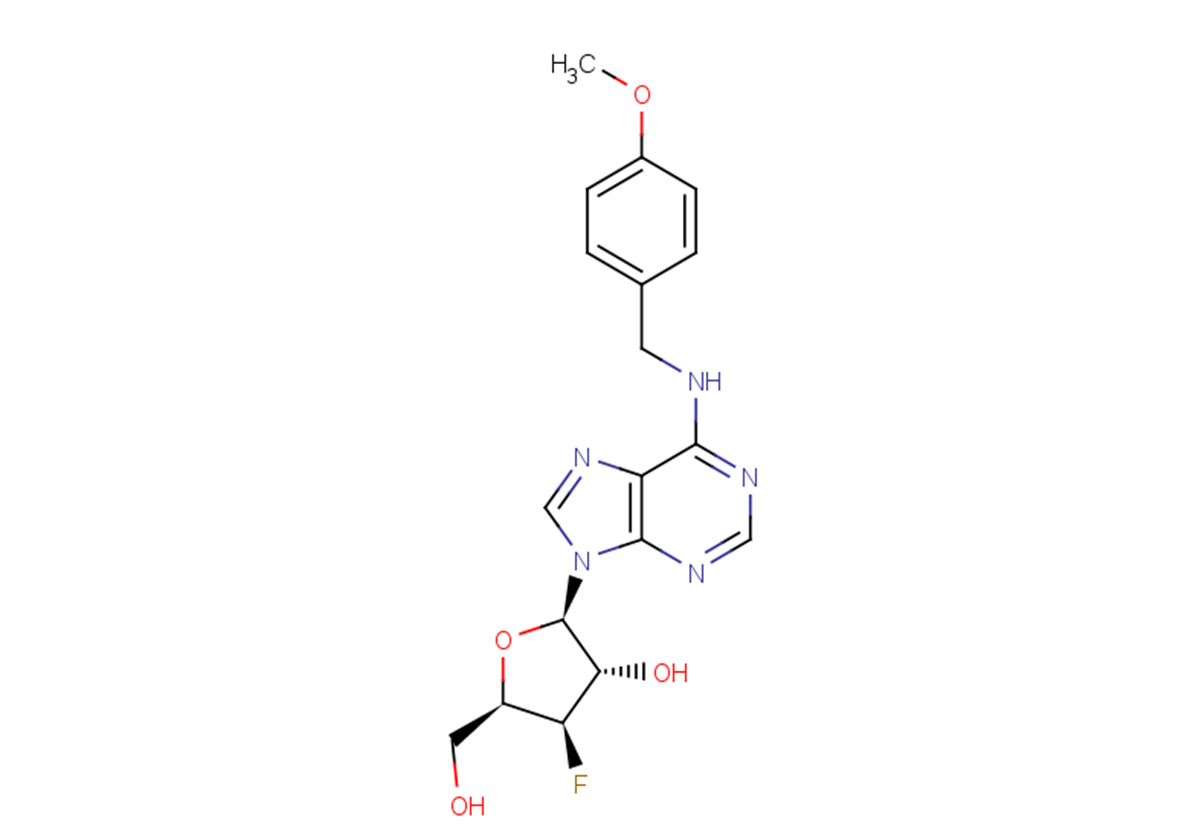 3’-Deoxy-3’-fluoro-xylo-N6-(p-methoxybenzyl)adenosine