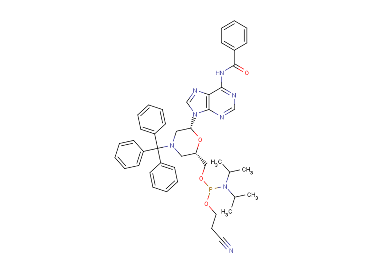 N-Trityl-N6-benzoyl-morpholino-A-5’-O-phosphoramidite