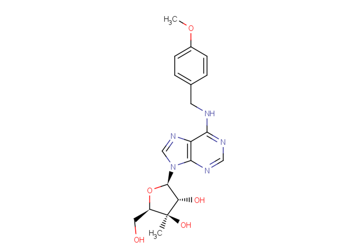 3’-beta-C-Methyl-N6-(p-methoxybenzyl)adenosine