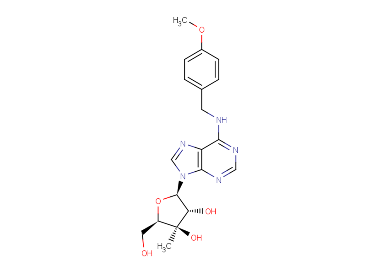 3'-beta-C-Methyl-N6-(p-methoxybenzyl)adenosine