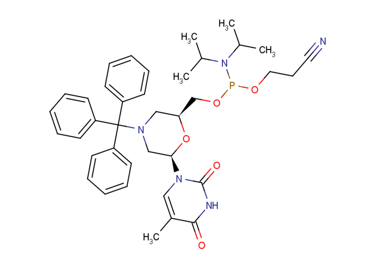 N-Trityl-morpholino-T-5’-O-phosphoramidite