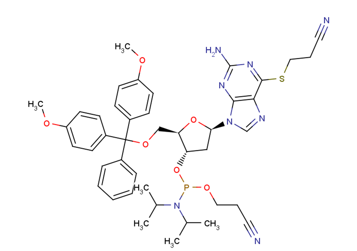 6-S-(2-Cyanoethyl)-2’-deoxy-5’-O-DMTr--6-thioguanosine 3’-CED phosphoramidite