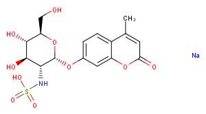 4-Methylumbelliferyl 2-sulfamino-2-deoxy-α-D-Glucopyranoside (sodium salt)