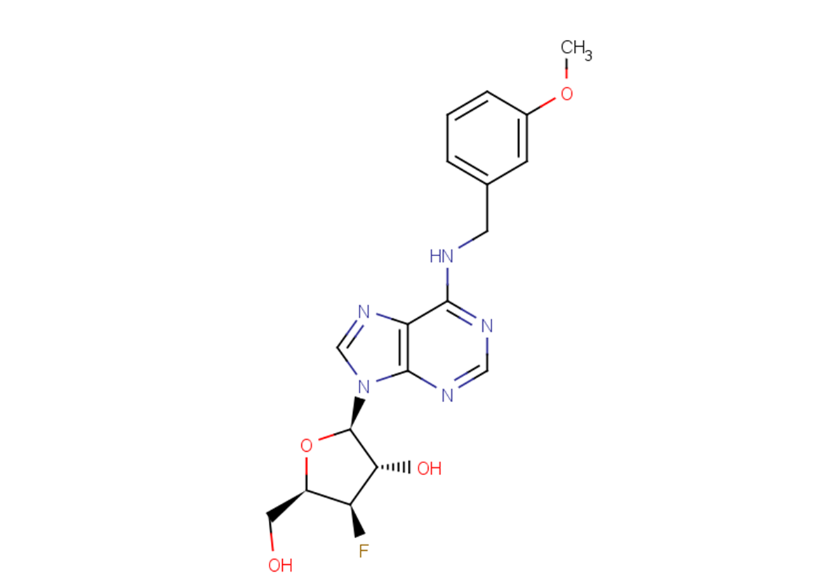 3’-Deoxy-3’-fluoro-xylo-N6-(m-methoxybenzyl)adenosine