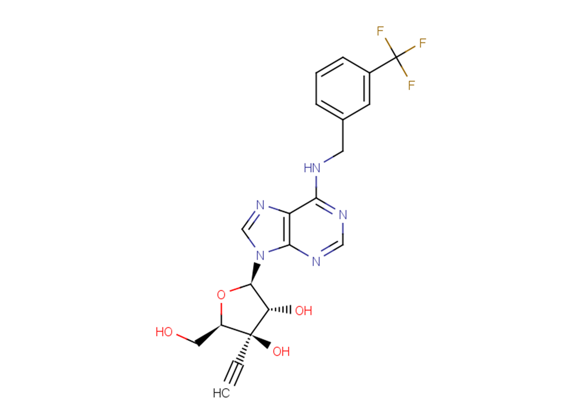 3’-beta-C-Ethynyl-N6-(m-trifluoromethylbenzyl)adenosine