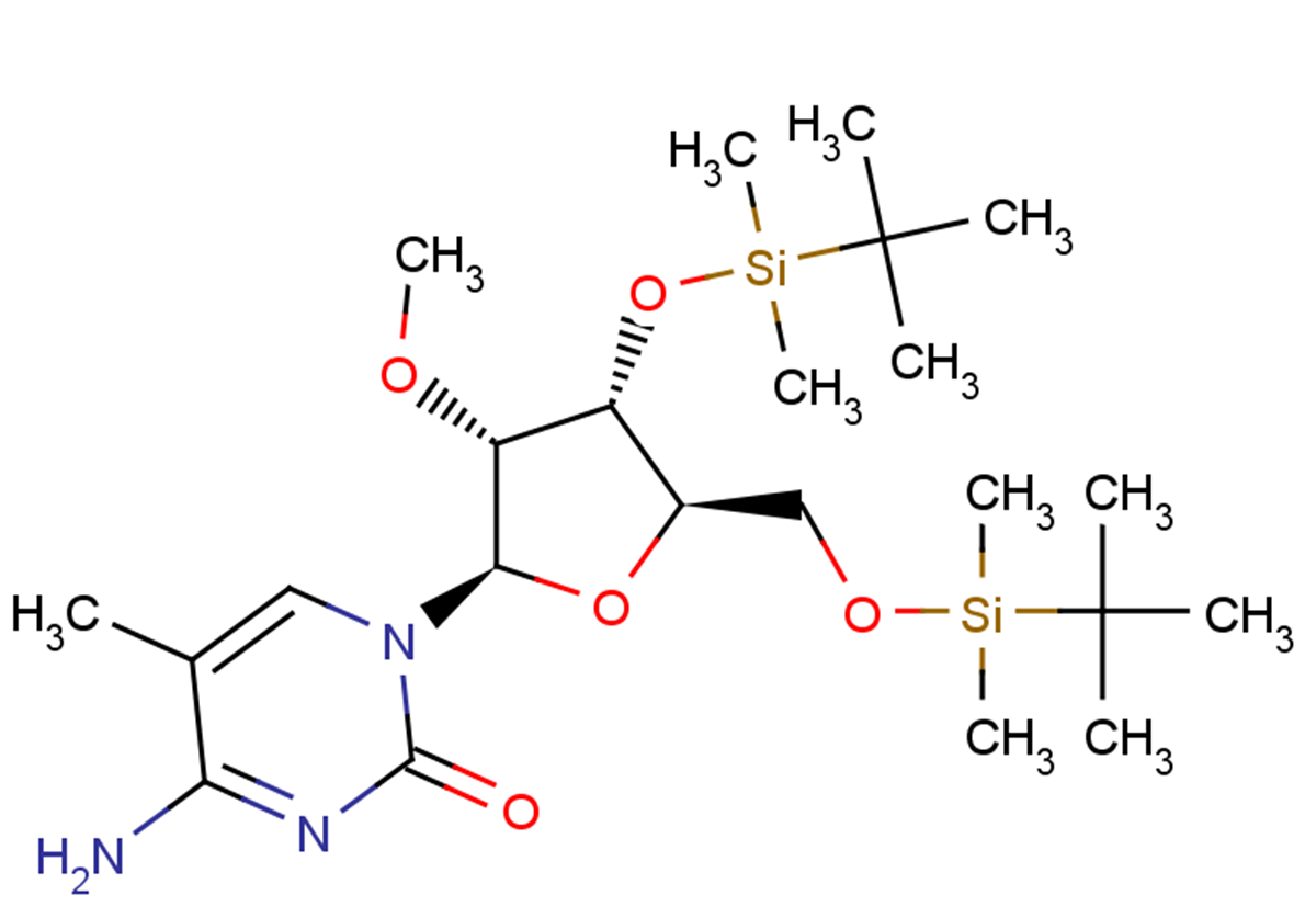 3,5’-Bis(O-t-butyldimethylsilyl)-2’-O-methyl-5-methylcytidine