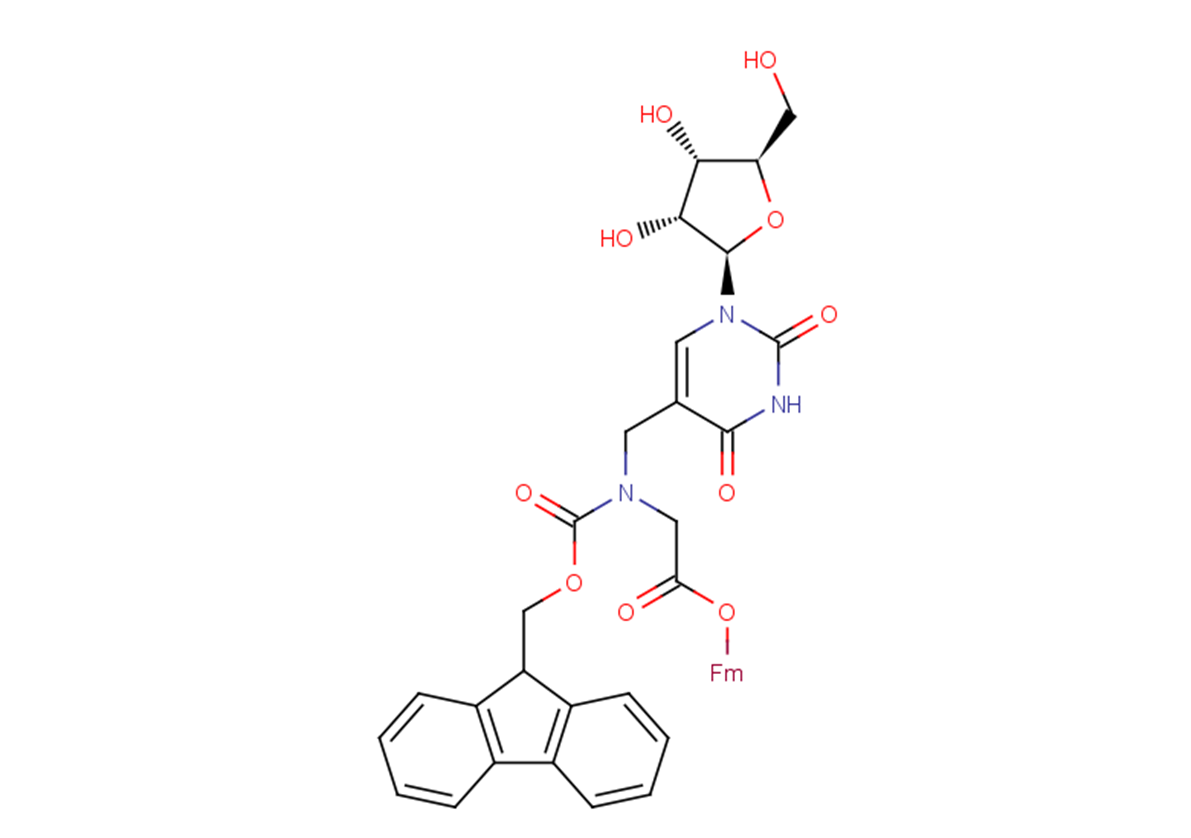 Uridine-5-(N-Fmoc-methylamino)-acetyl   (9-fluorenylmethyl) ester