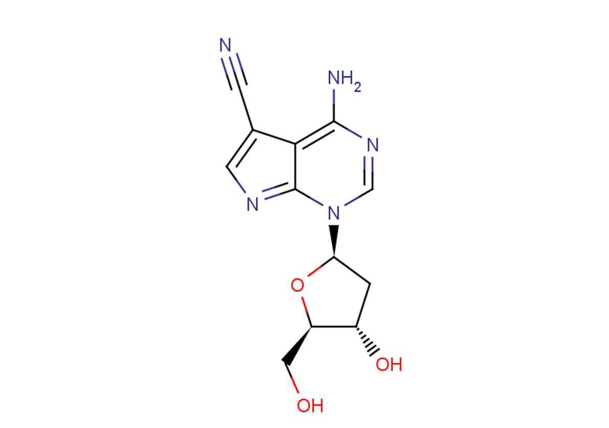 4-Amino-5-cyano-1- (2-deoxy-β-D-ribofuranosyl)-7H-pyrrolo[2,3-d] pyrimidine