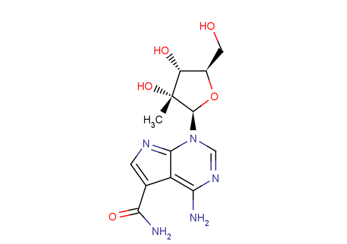 4-Amino-1-(2-b-C-methyl-b-D-ribofuranosyl)-7H-pyrrolo[2.3-d]pyrimidine-5-carboxamide