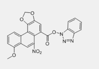 1H-benzo[d][1,2,3]triazol-1-yl 8-methoxy-6-nitrophenanthro[3,4-d][1,3]dioxole-5-carboxylate
