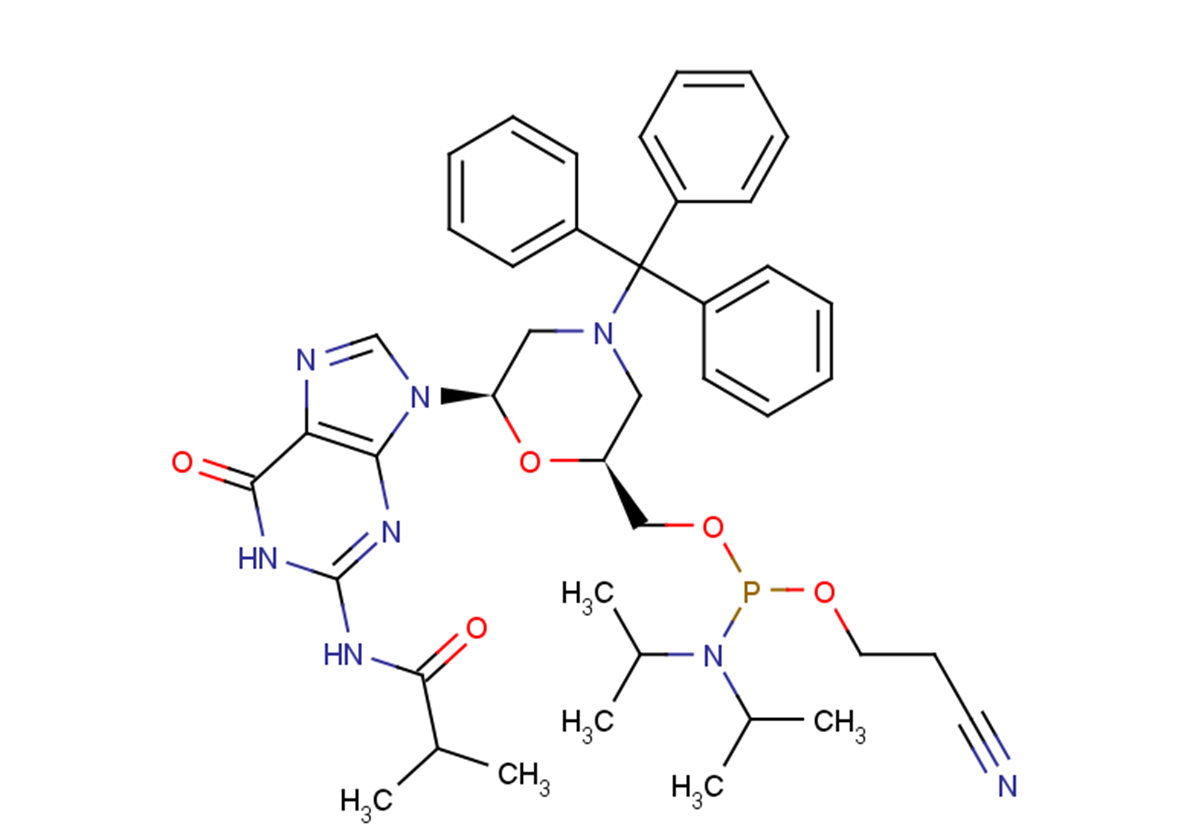 N-Trityl-N2-isobutyryl-morpholino-G-5’-O-phosphoramidite