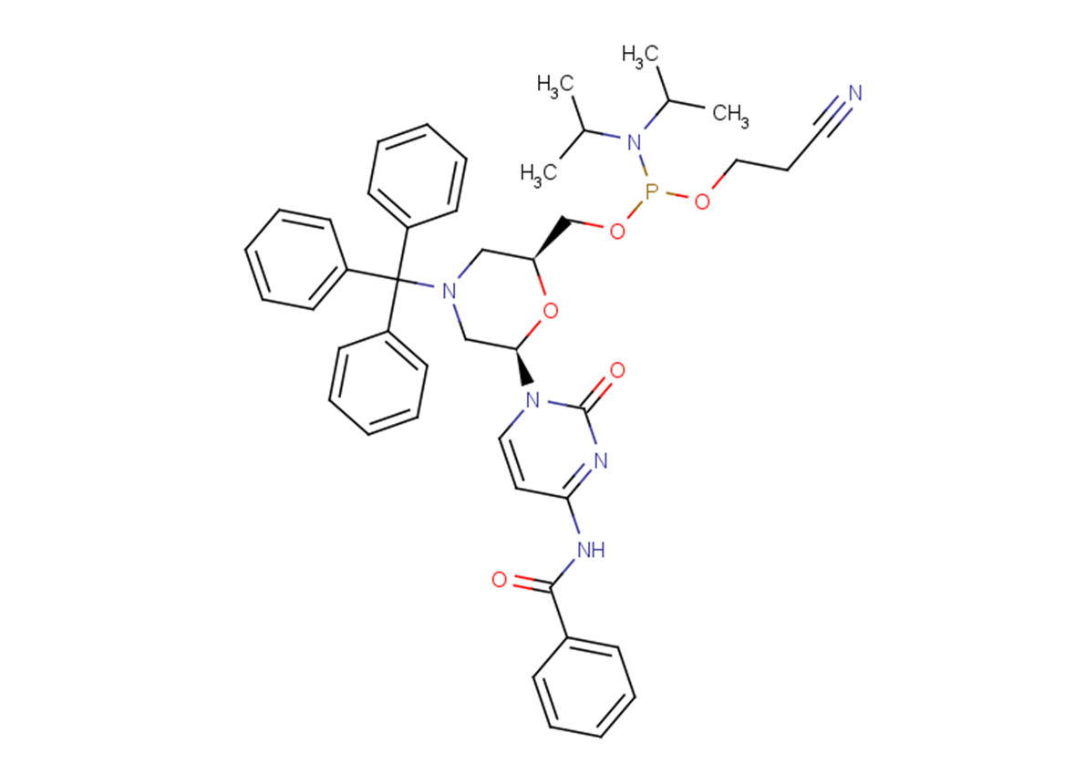 N-Trityl-N4-benzoyl-morpholino-C-5’-O-phosphoramidite
