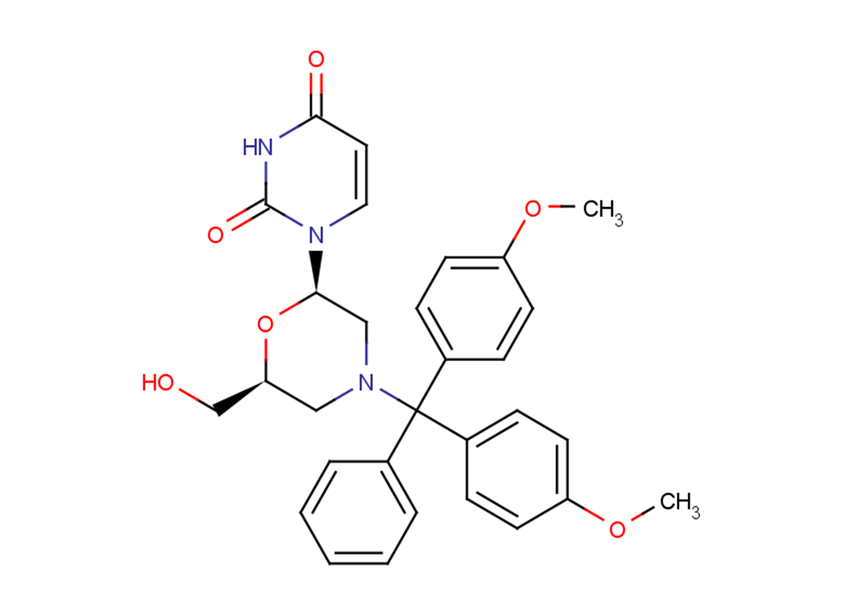 7’-OH-N-DMTr morpholino uracil