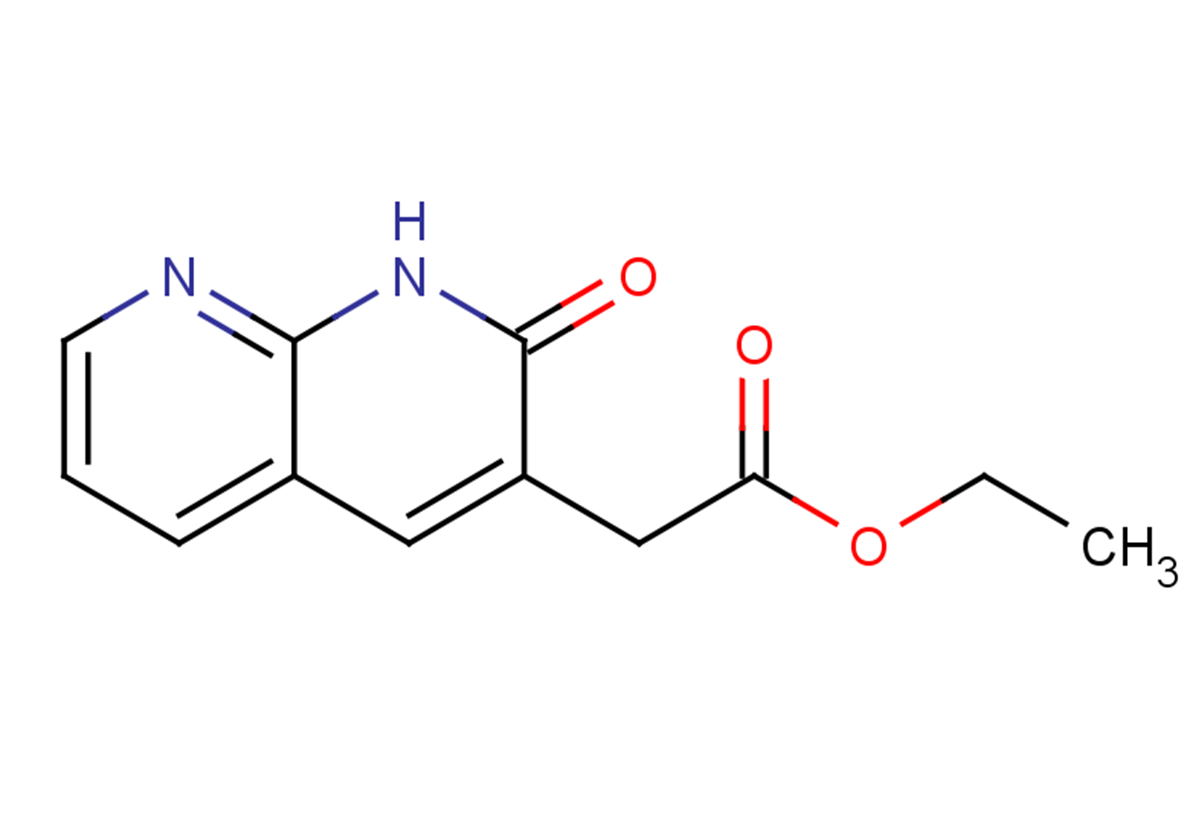 (1,2-Dihydro-2-oxo-1,8-naphthyridin-3-yl)acetic   acid ethyl ester