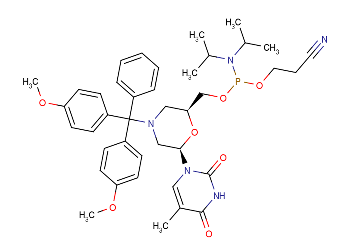 N-DMTr-morpholino-T-5’-O-phosphoramidite