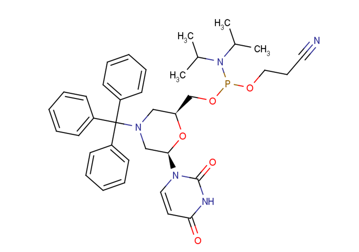 N-Trityl-morpholino-U-5'-O-phosphoramidite