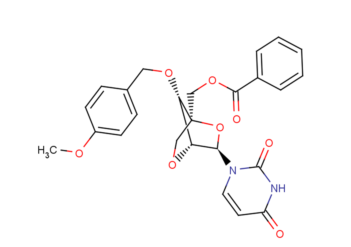 5’-O-Benzoyl-3’-O-(4-methoxybenzoyl)-2’-O,4’-C-methyleneuridine