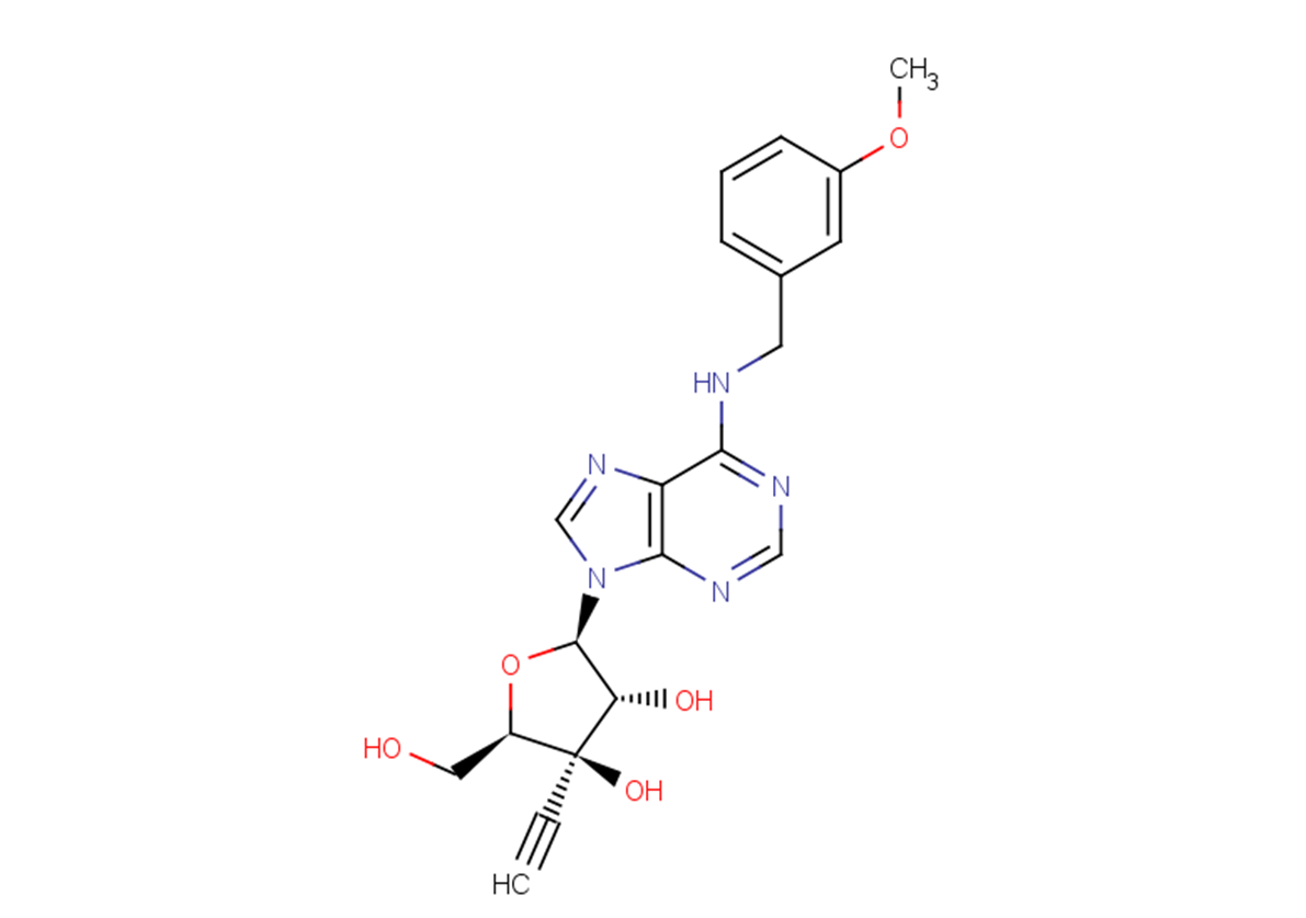 3’-beta-C-Ethynyl-N6-(m-methoxybenzyl)adenosine