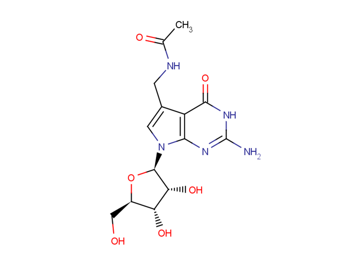 7-(N-Acetylaminomethyl)-7-deazaguanosine