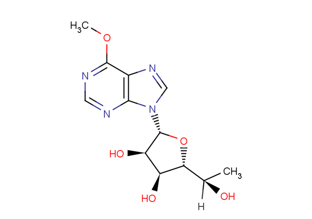6-Methoxy-9-(beta-D-5(R)-methylribofuranosyl)-9H-purine