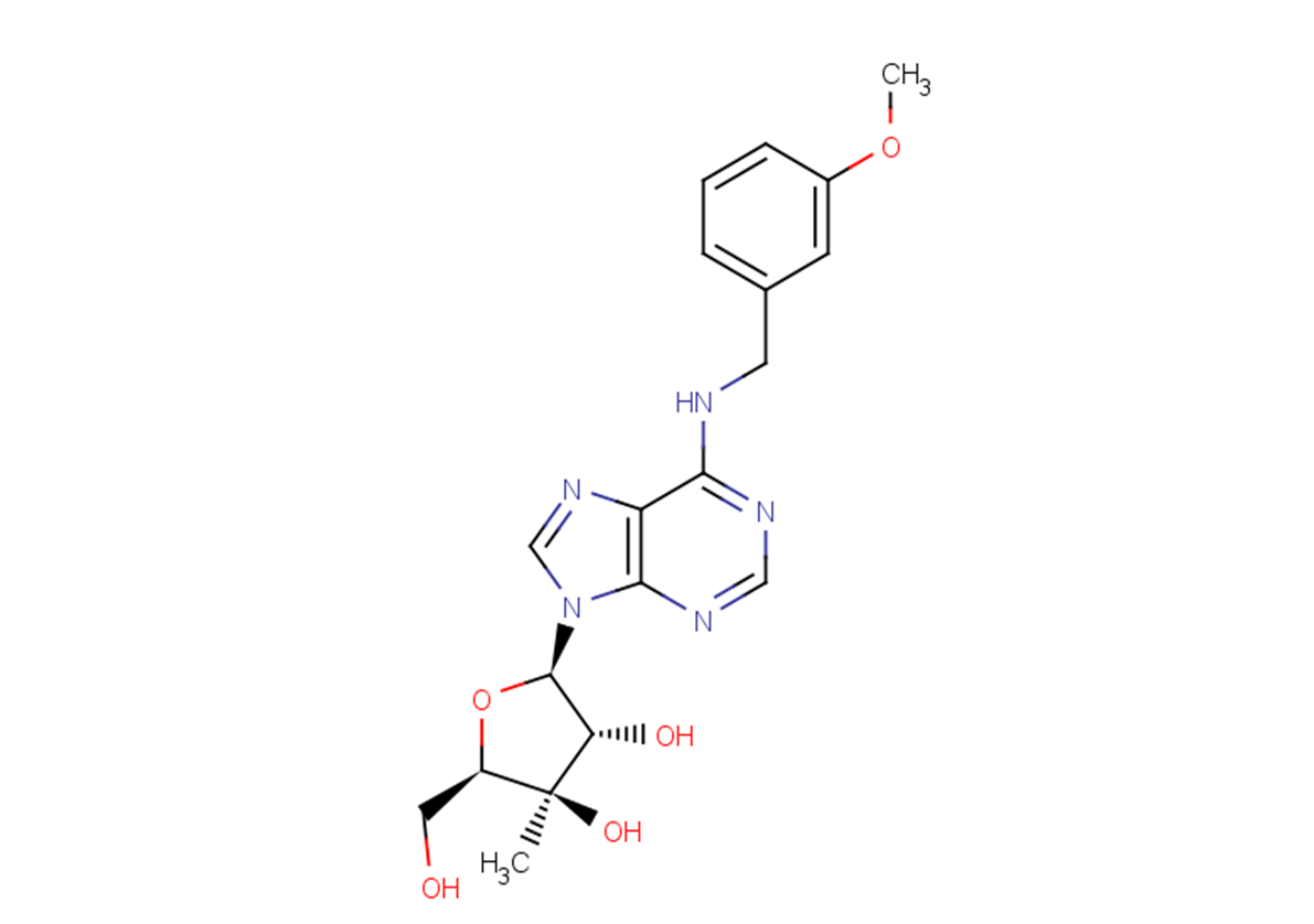 3’-beta-C-Methyl-N6-(m-methoxybenzyl)adenosine